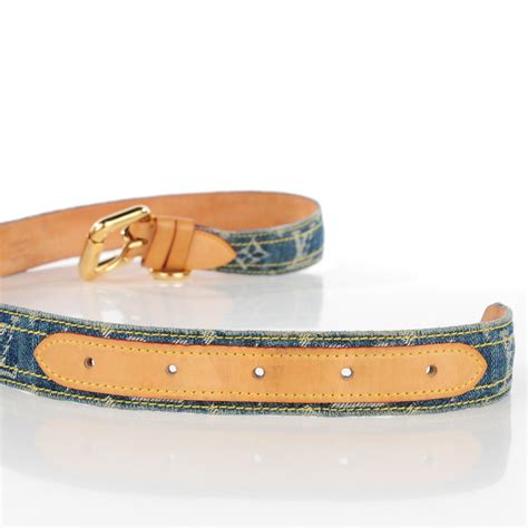 louis vuitton denim belt